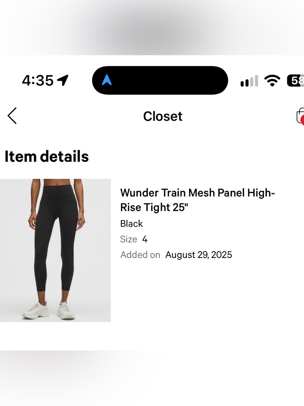 lululemon athletica Wunder Train Mesh Panel High-Rise Tights - Black